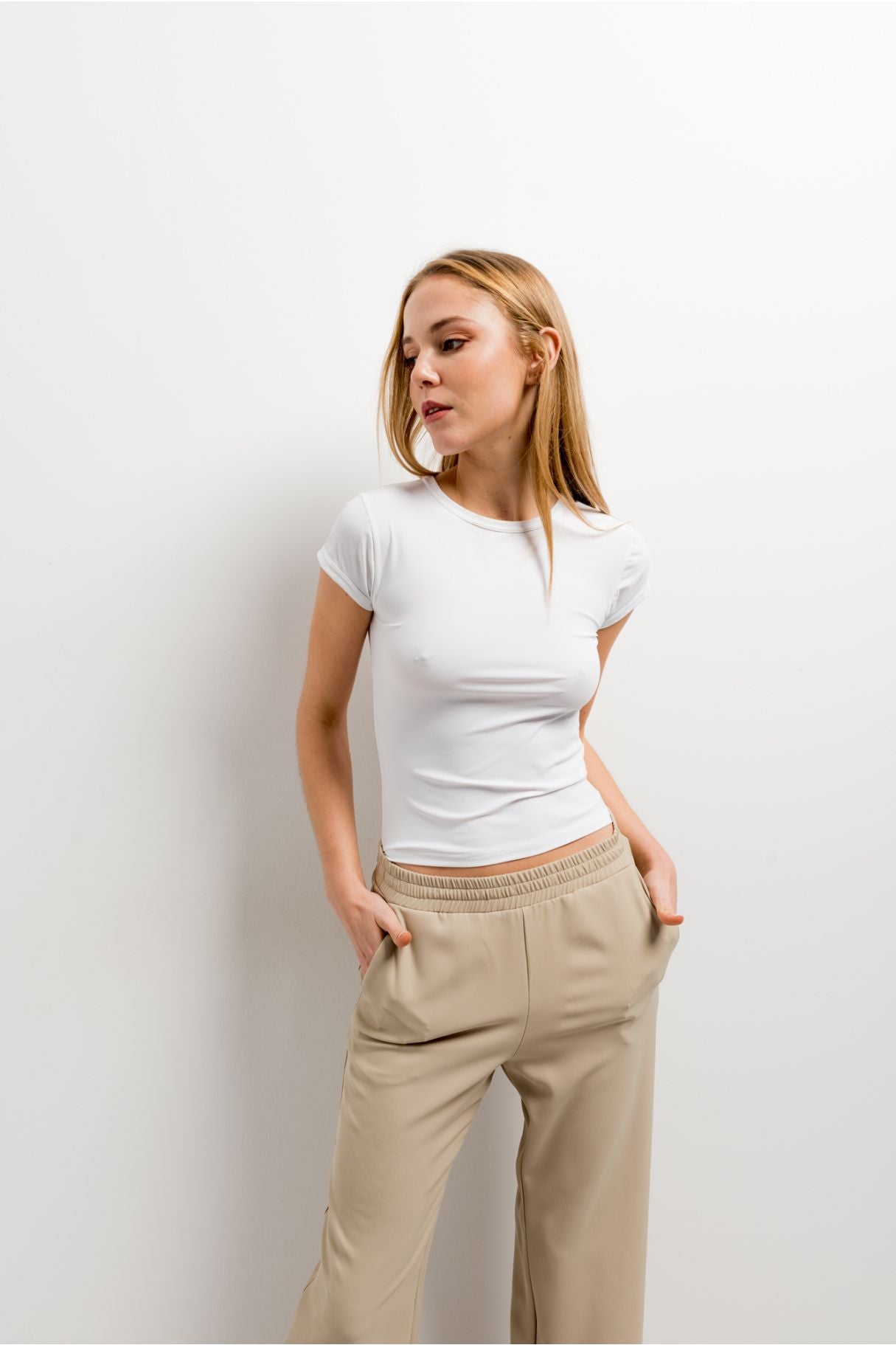 ELASTIC WAIST PANTS