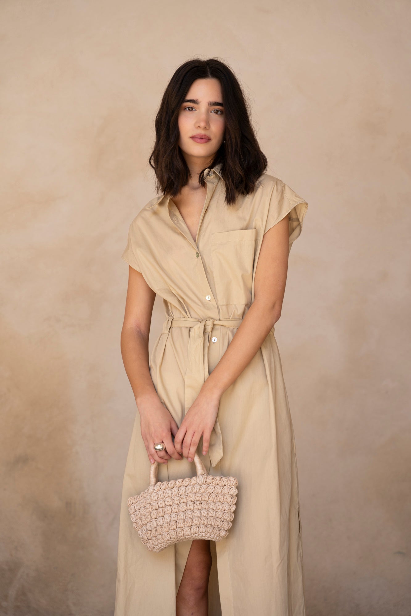 POPLIN SHIRT DRESS